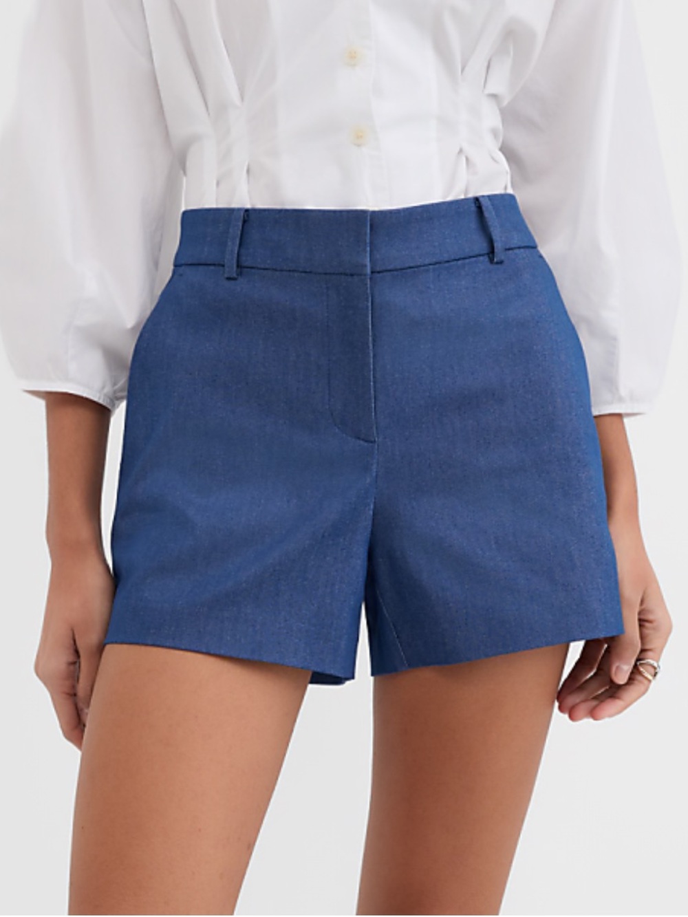 ANN TAYLOR LOFT Riviera Chino Shorts 4” Inseam SIZE 12 $60 EUC KL Royal Blue